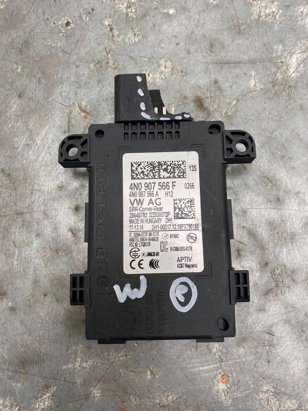 AUDI A6 C8 4K A7 Q7 module RADAR sensor MARTWEGO POLA 4N0907566F