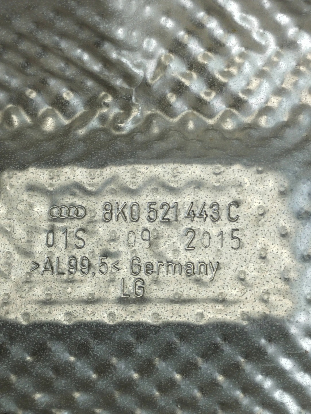 Audi A5 8T Blende Abdeckung TERMICZNA 8K0521443C