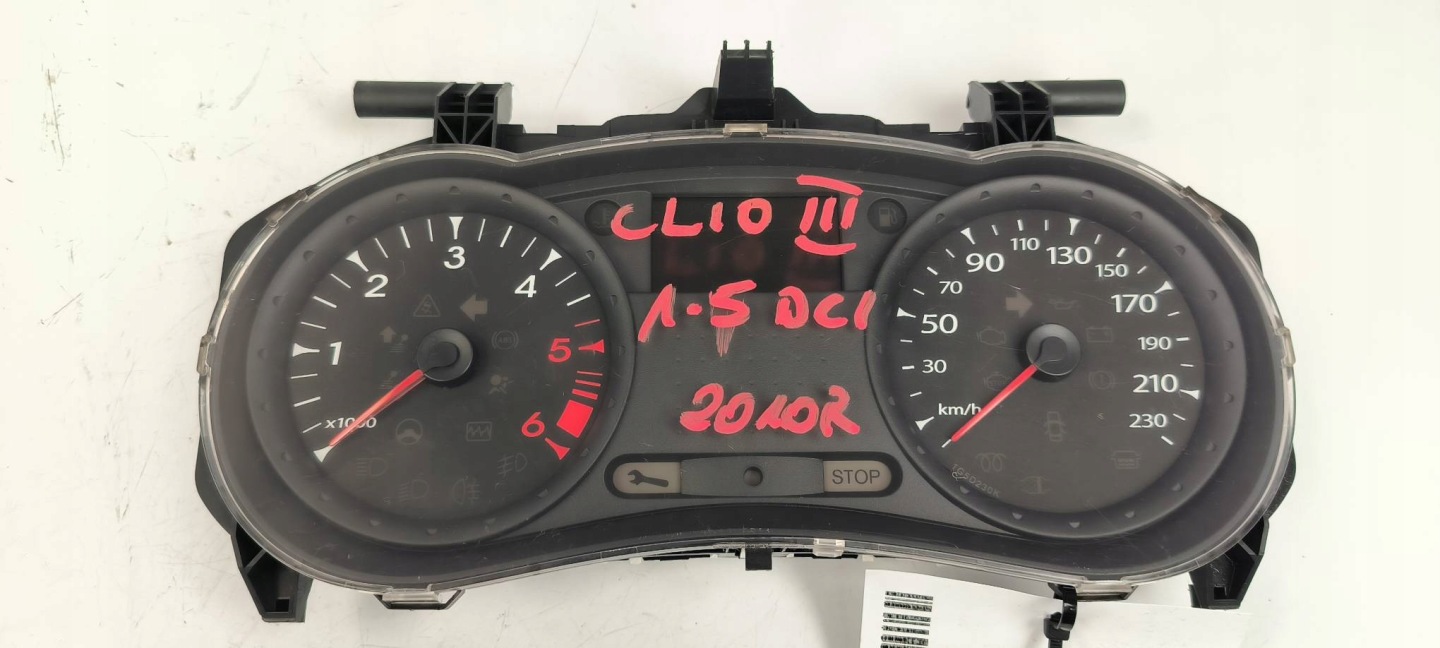 dials clock EU 8200820997C RENAULT CLIO III