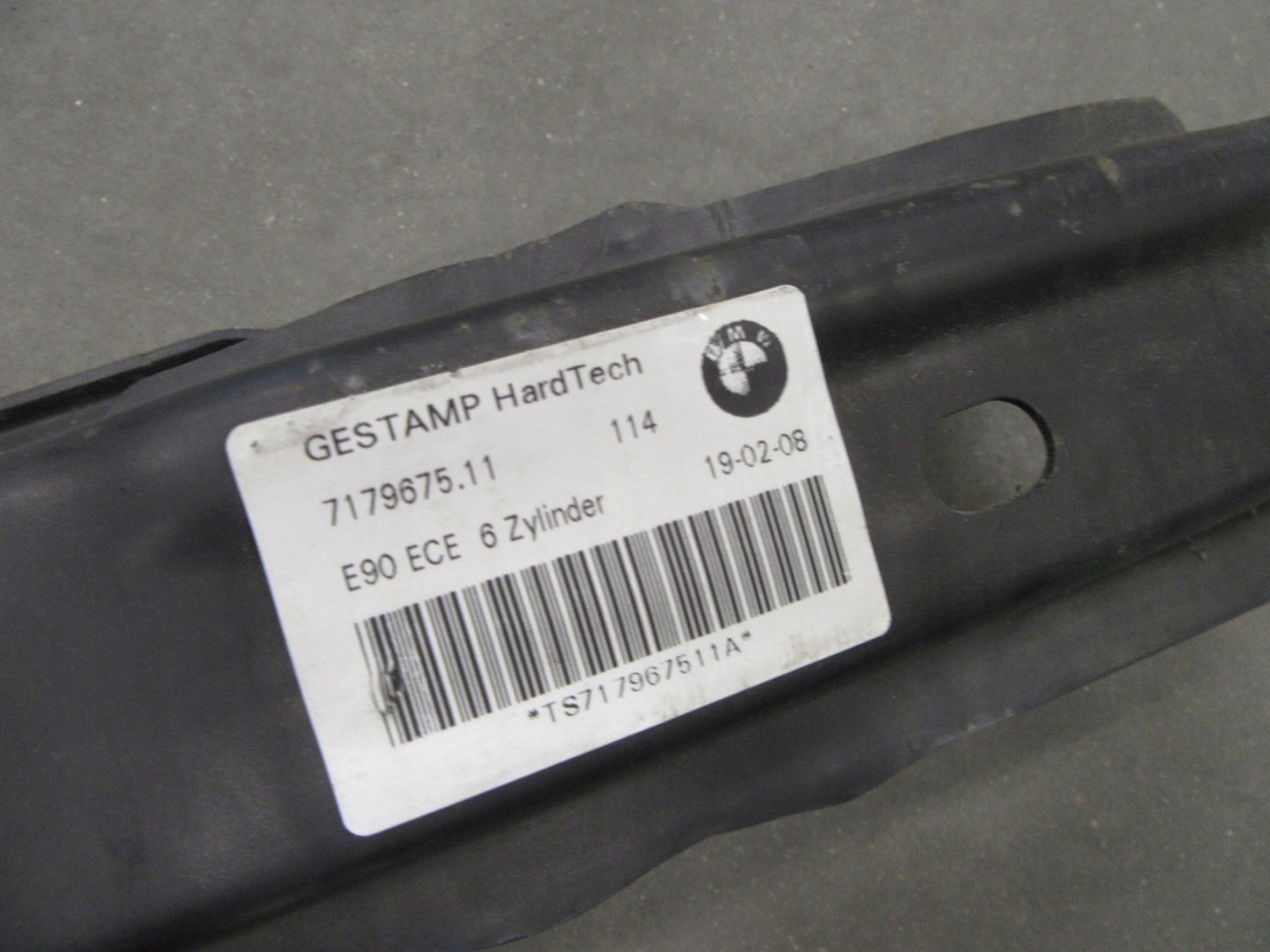 console bumper support supports rear part BMW e90 e91