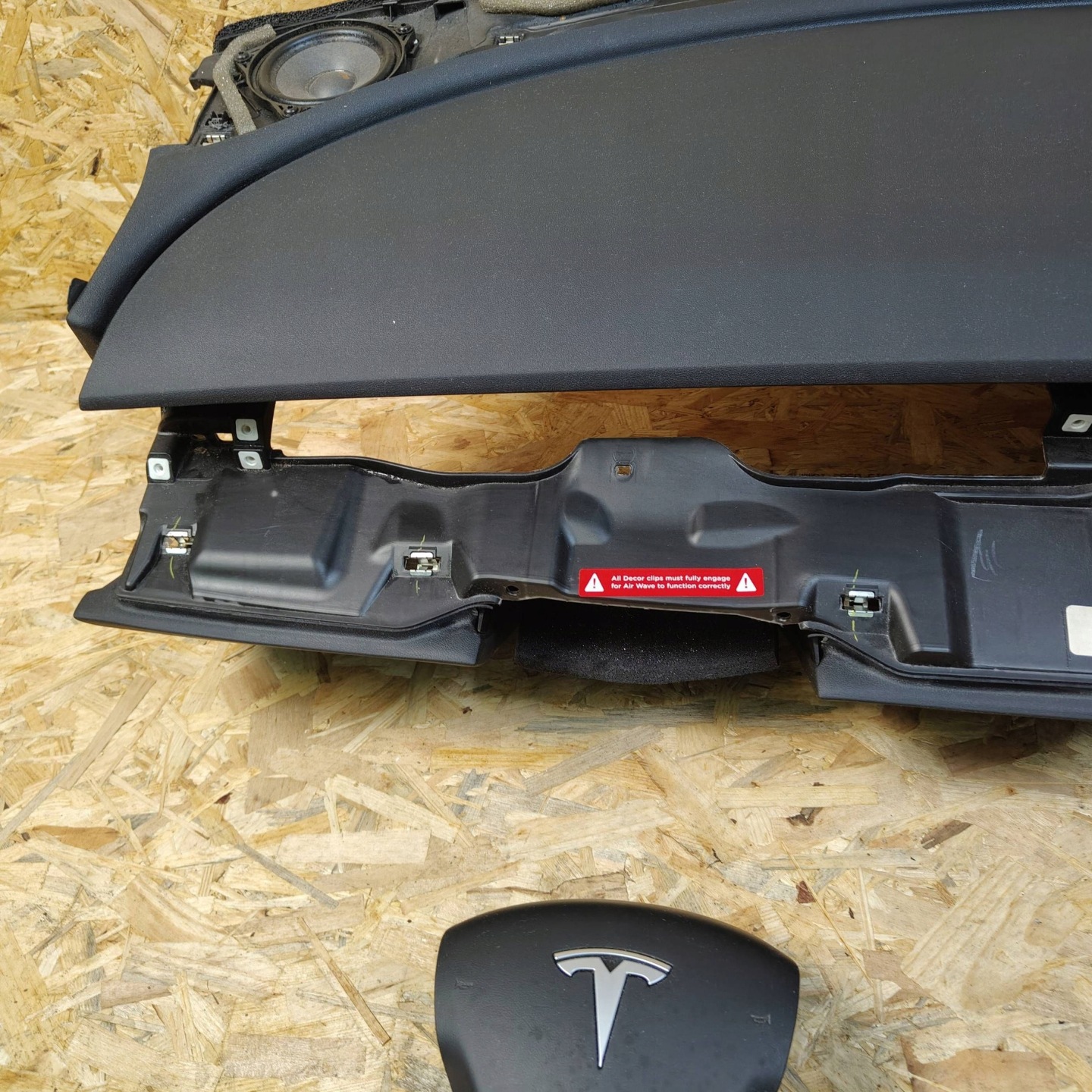 dashboard instrument panel Komplet Tesla Model 3 tension belts airbags