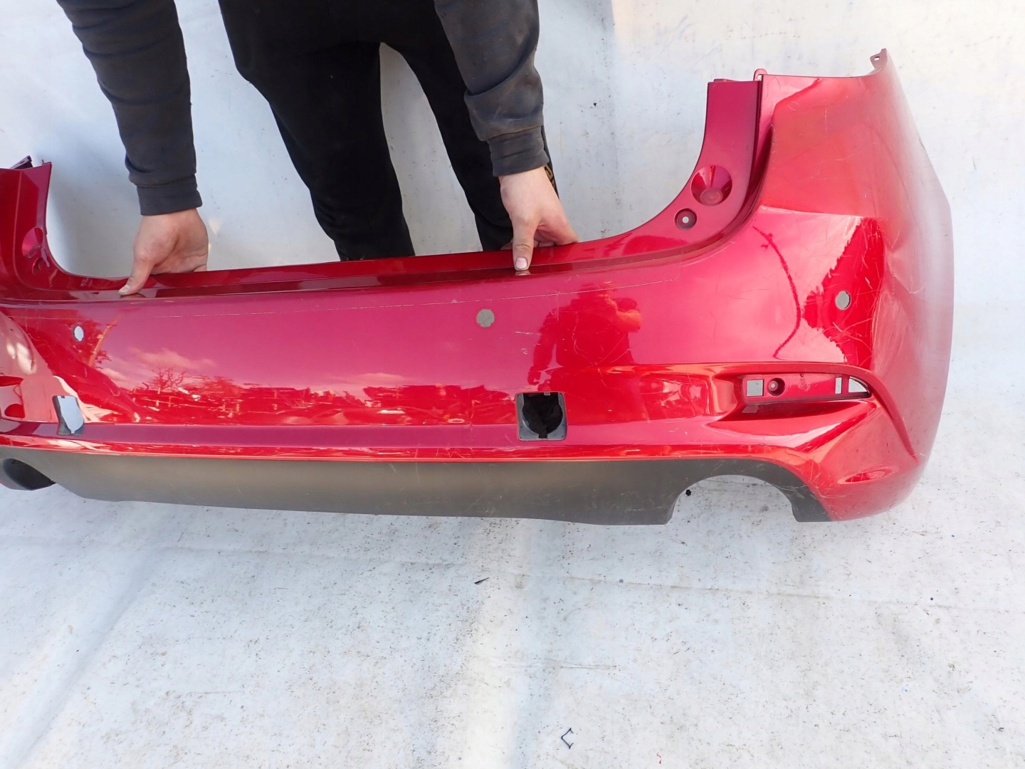 MAZDA 3 III HB LIFT 17-> bumper rear part rear PDC