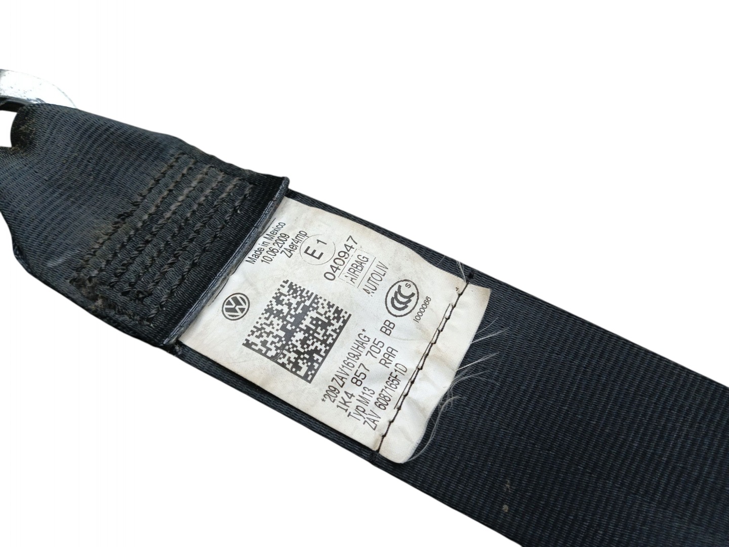 tension belt safety left front VW GOLF V 1K4857705BB