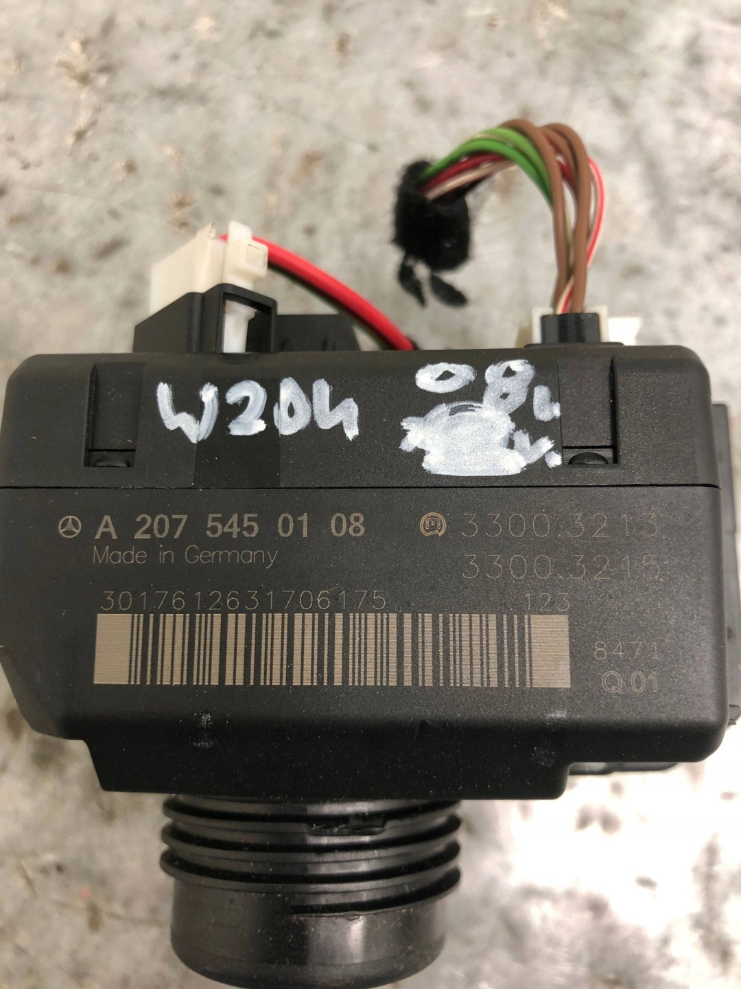 ignition + key MERCEDES W204 A2075450108