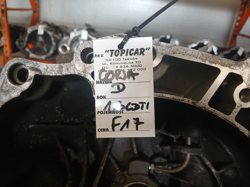 gearbox, OPEL CORSA D 1.3CDTI F17 90DNI GWARANCJI