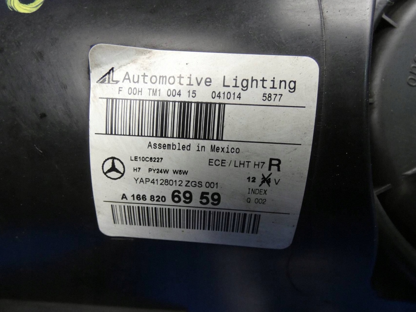 MERCEDES ML W166 light right front front - WERSJA ANGIELSKA