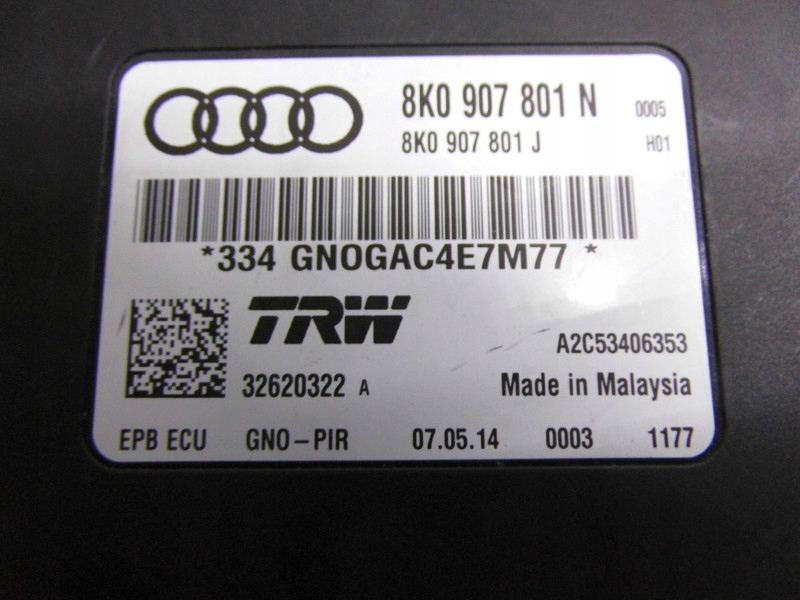 control unit module electric brake 8K0907801N AUDI A5 S5 8T 07-17R
