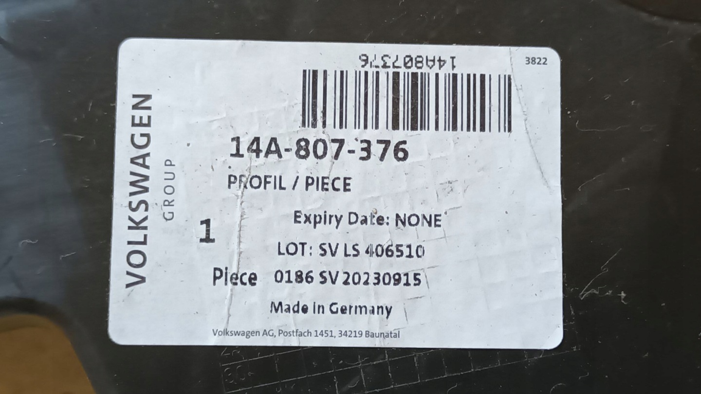 Droite Support montage pare-chocs Arrière VW ID.7 2023->