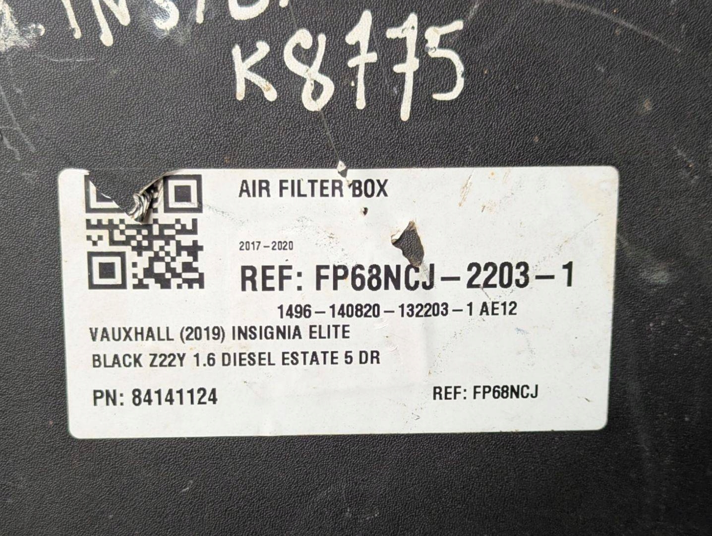 Gehäuse filter luft Opel Insignia B 2018 84141124