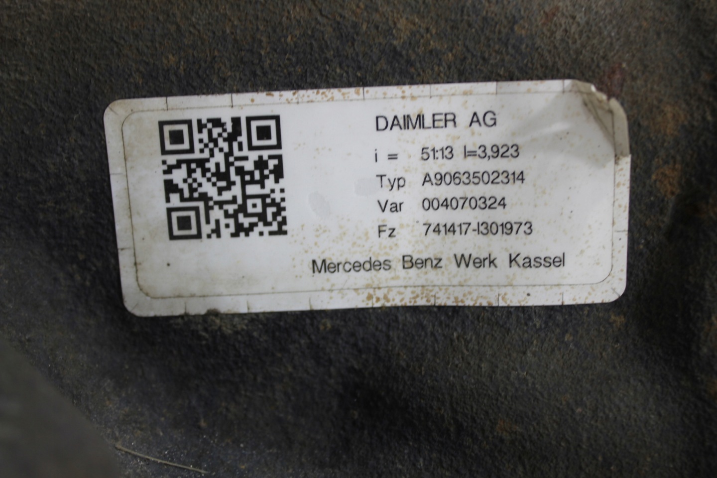 Mercedes Sprinter W906 differenziale differenziale 51:13