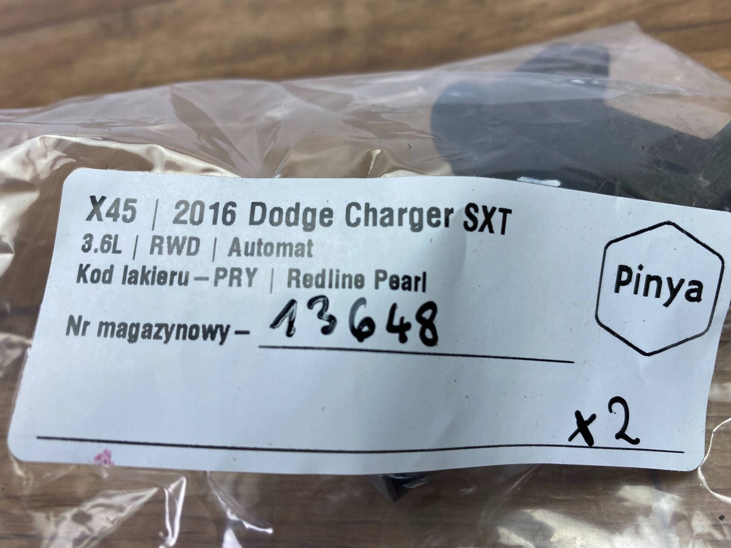 holder radiator Dodge Charger 2015+