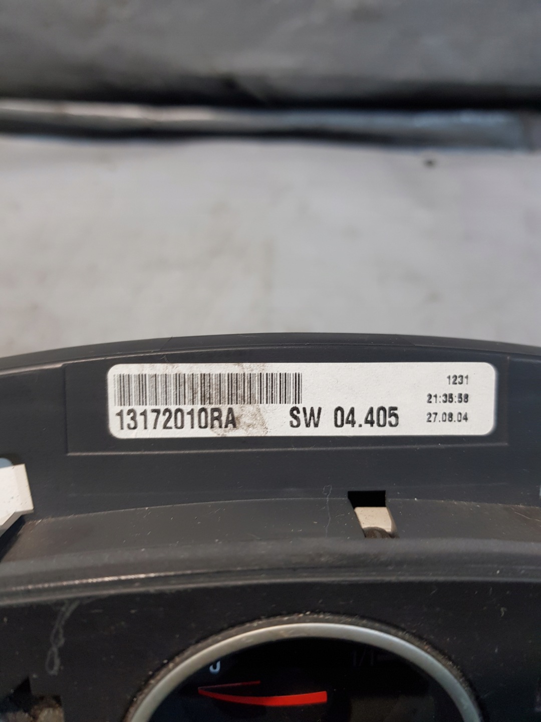 OPEL ASTRA III H 1.6B 16V dials EUROPA