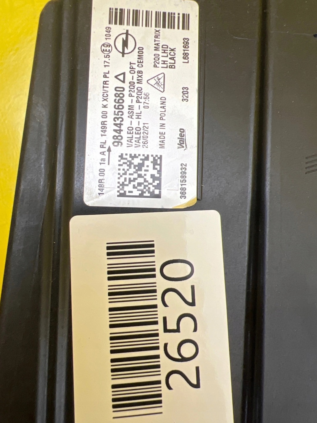 Opel Mokka B II 2 light front left Full Led Matrix 9844356680