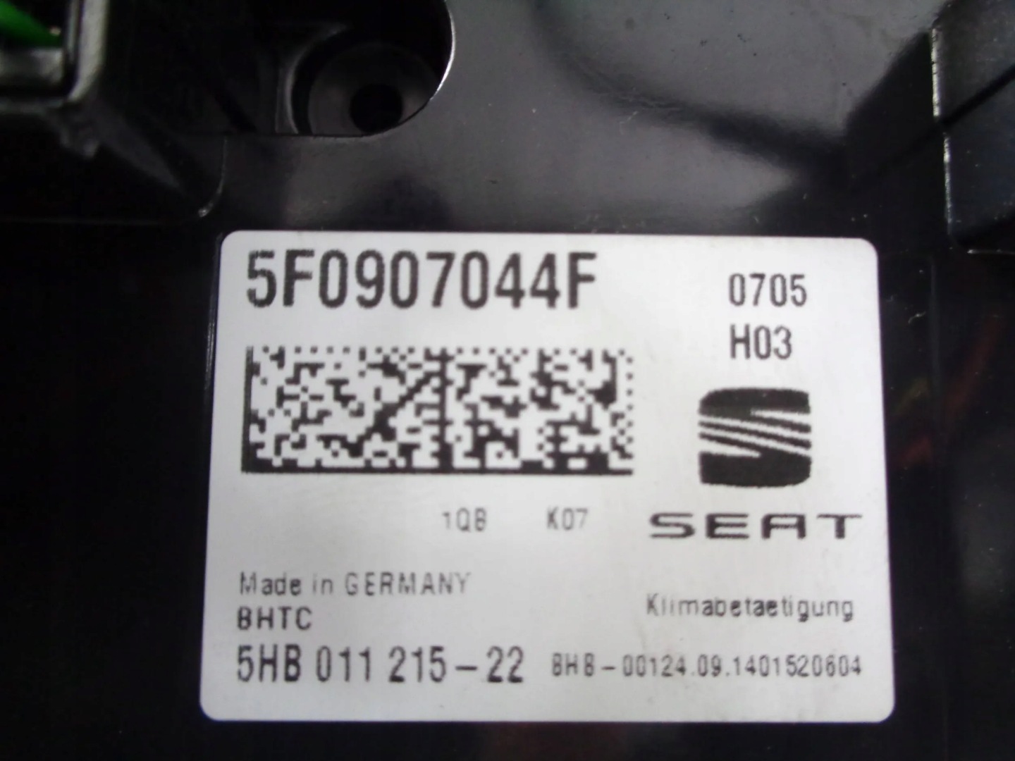 SEAT LEON III 12-20 UNITE COMMANDE CLIMA 5F0907044F