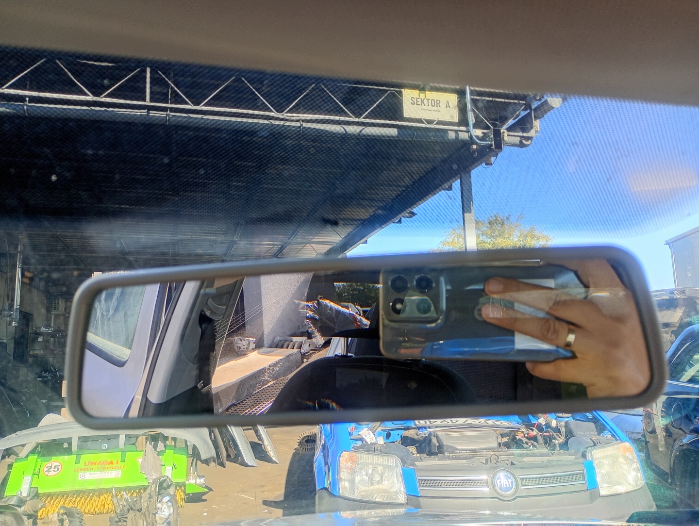 rear-view mirror inner Skoda Octavia 2 II 04-13