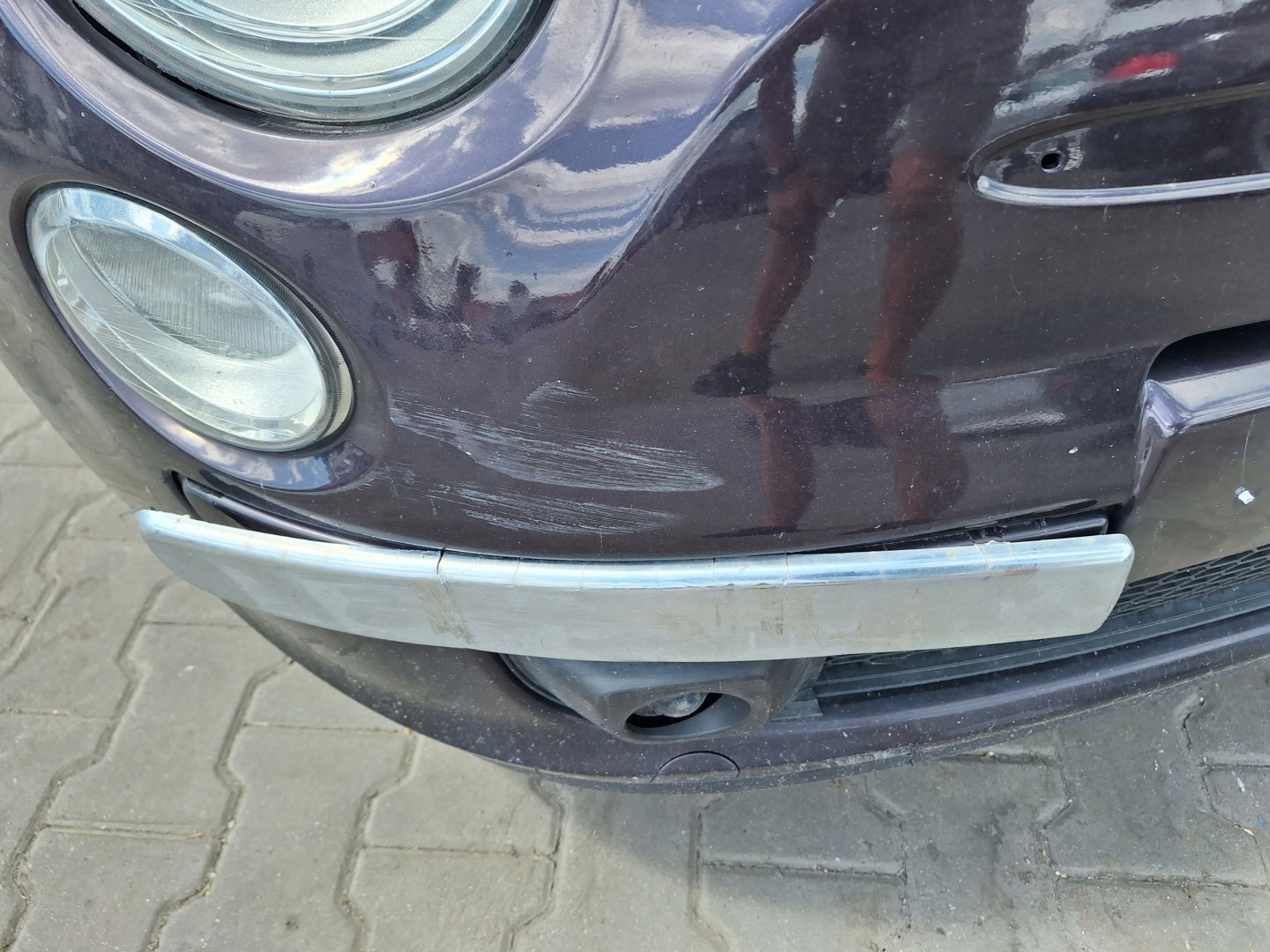 FIAT 500 front bumper bonnet fender light front panel, wall radiator 528/B