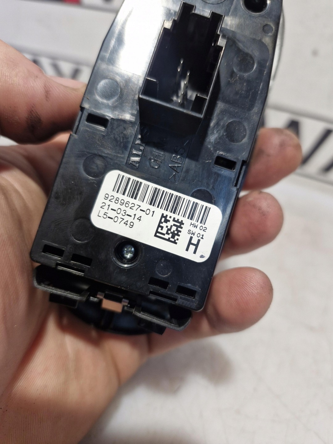 9289627 MINI COOPER F56 R61 PANEL window control switch of mirrors driver´s
