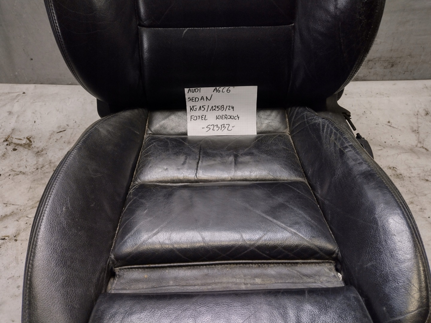 Siège Chauffeurs skorzany Audi A6 C6 Berline