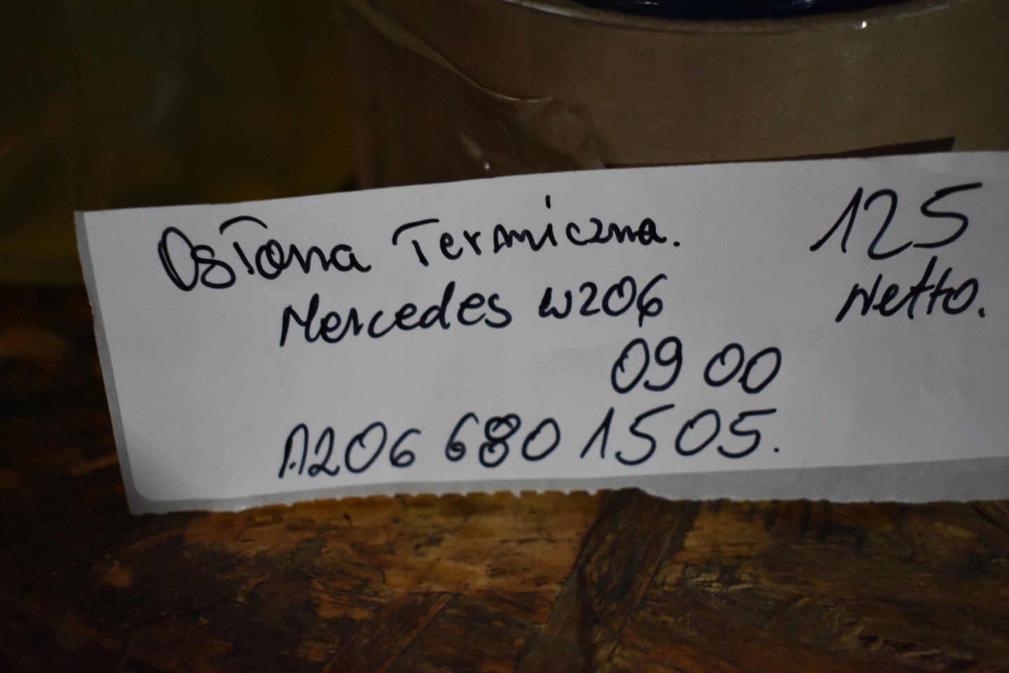 IDEALNA Blende Abdeckung TERMICZNA MERCEDES W206 1