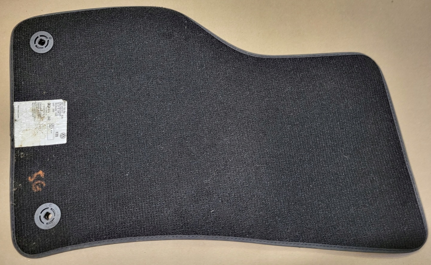 mat WELUROWY right front VW GOLF VII 7 5G black original EUROPA