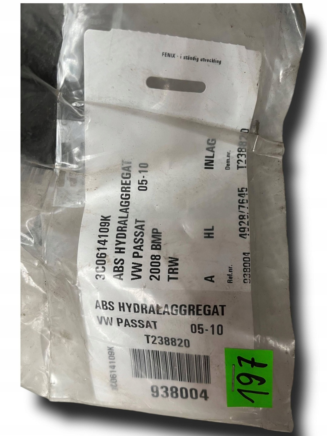 Pompa ABS Volkswagen Passat B6 3C0614109D !J
