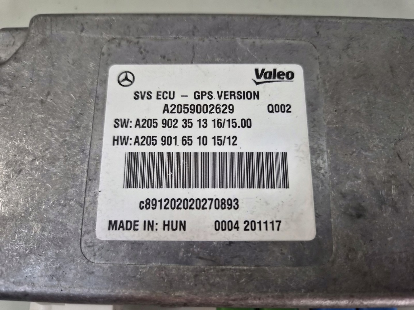 module kamery control unit computer MERCEDES GLC X253 W253 C253 A2059002629