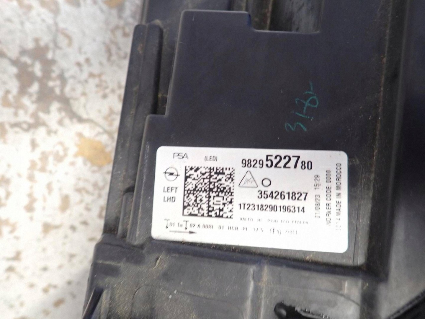 light front front left OPEL CORSA F 2019- FULL LED 9829522780