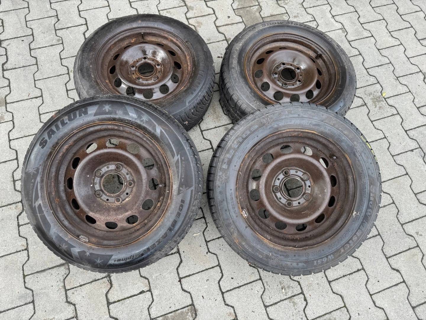 reifen räder stahl 15'' BMW E46 reifen winter- 195 65 15 2020ROK 6MM KOMPLET