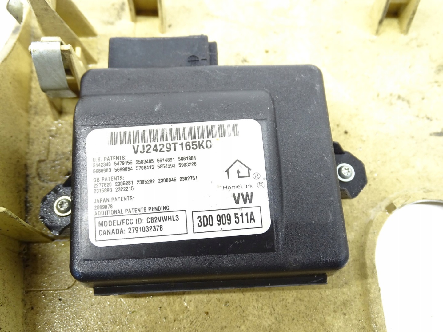 module control unit PILOT BRAMY GARAZOWEJ VW TOUAREG and 3D0909511A