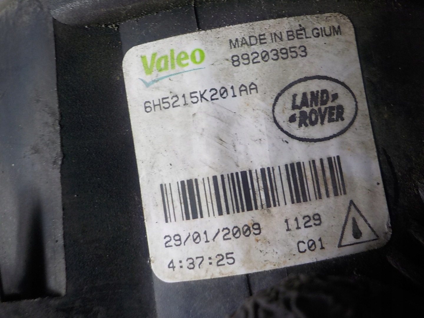 LAND ROVER FREELANDER II fog light left front front 6H5215K201AA 89203953