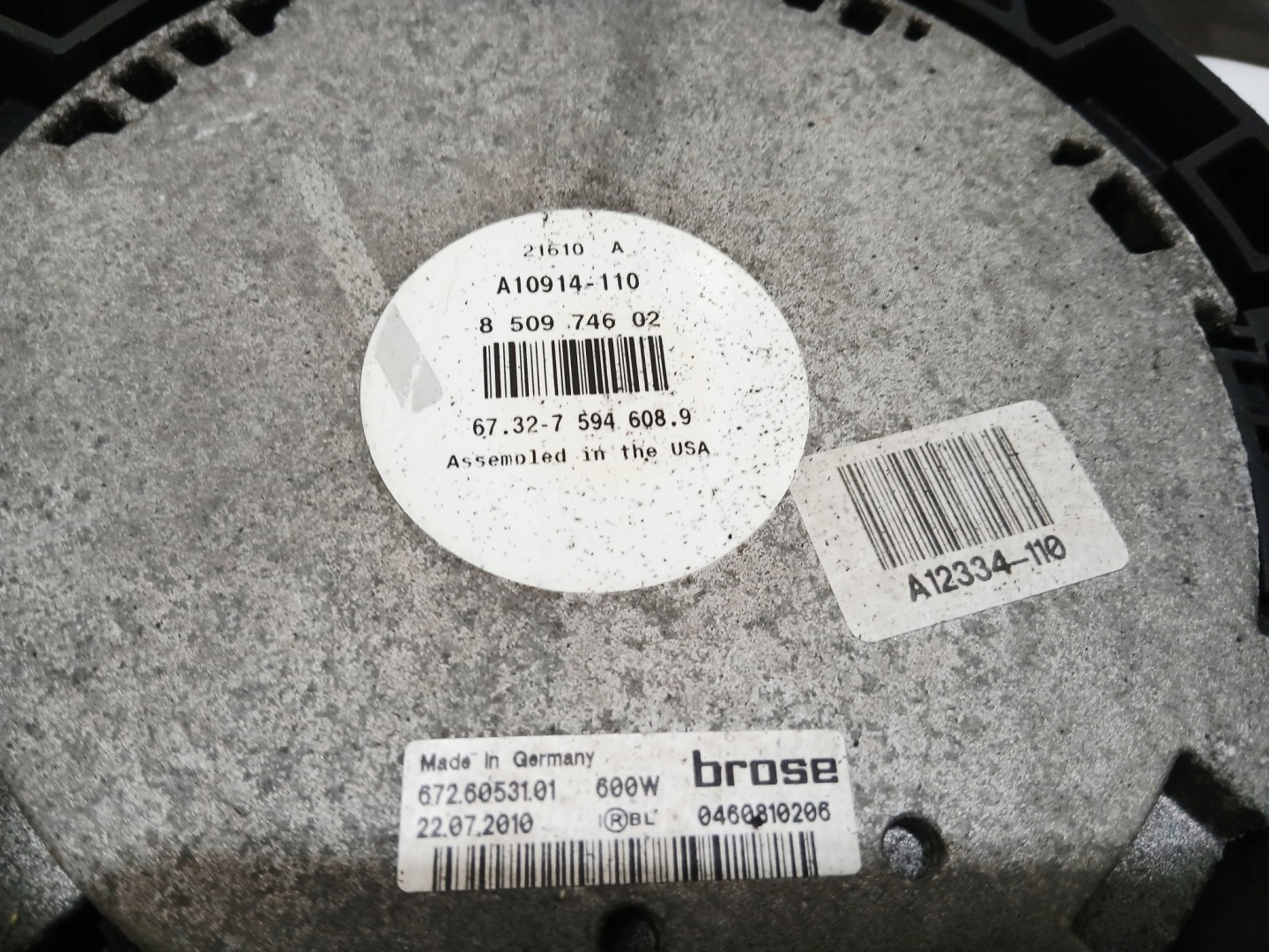 ventilátor chladiče BMW X5 E70 N57 3.0D 8509746 (24235310)
