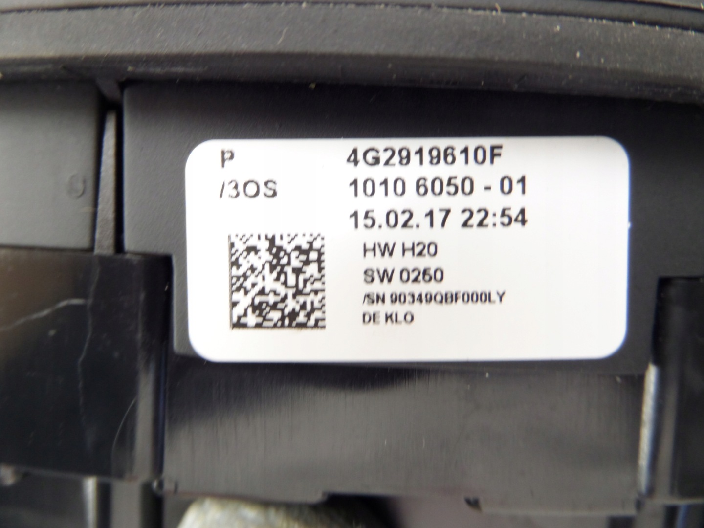 PANEL controls of control RADIA MMI NAVI AUDI A6 C7 LIFT 4G2919610F