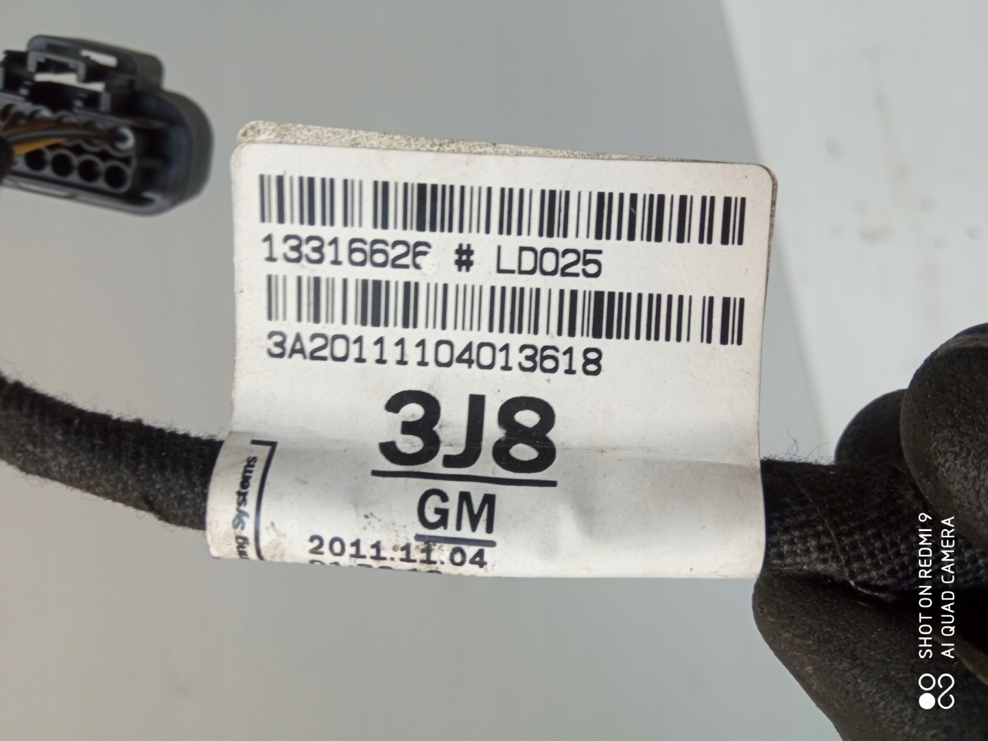 ASTRA J GTC bundle wiring PDC rear part 13316626 3J8