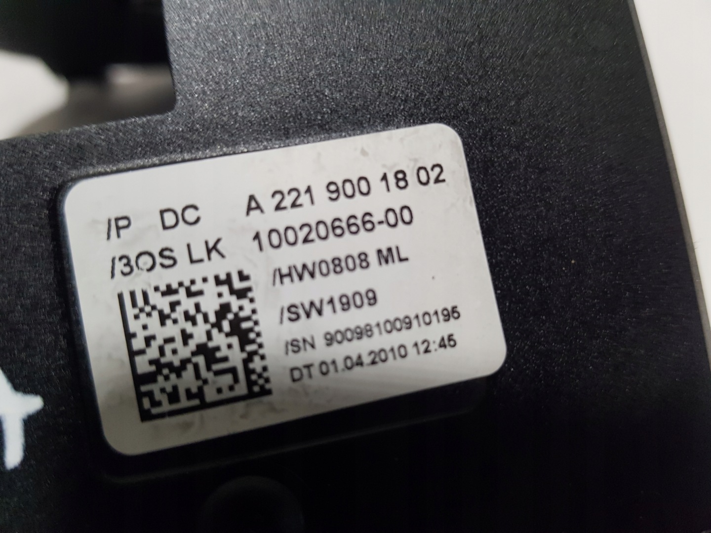 sensor KATA steering MERCEDES W221 CL W216 2219001802