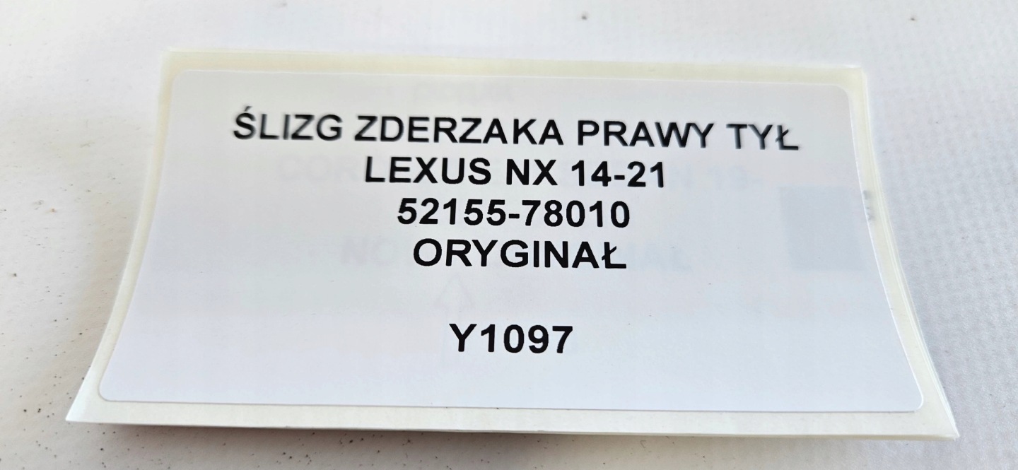 bumper bracket right rear part LEXUS NX 14-21 original