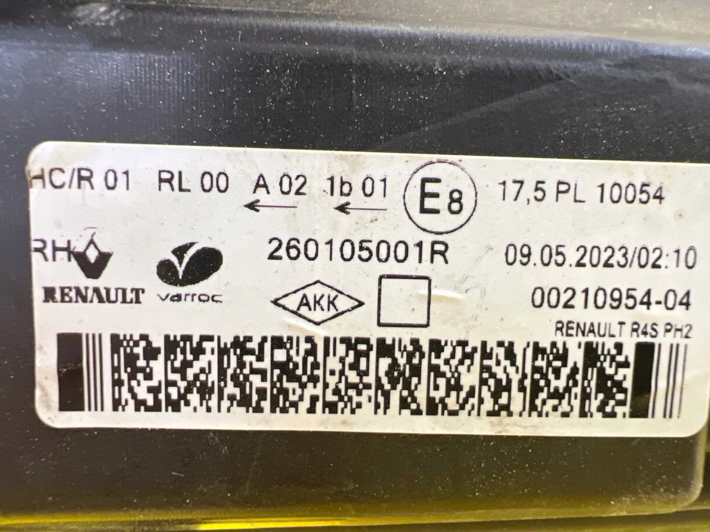 light right Renault Twingo 3 III Lift Led 260105001R