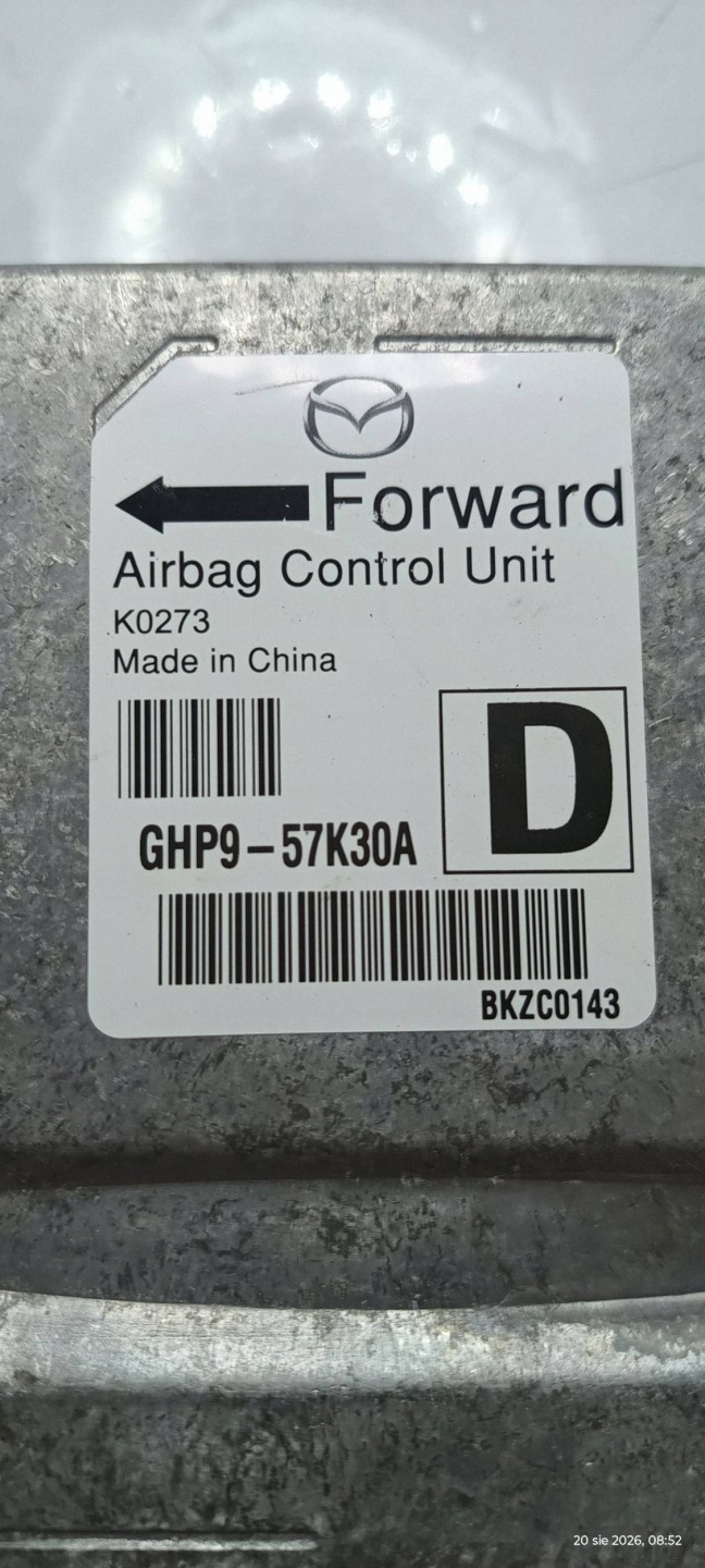 MAZDA 6 III GJ modul airbag SENSOR airbag GHP9-57K30A 2013R