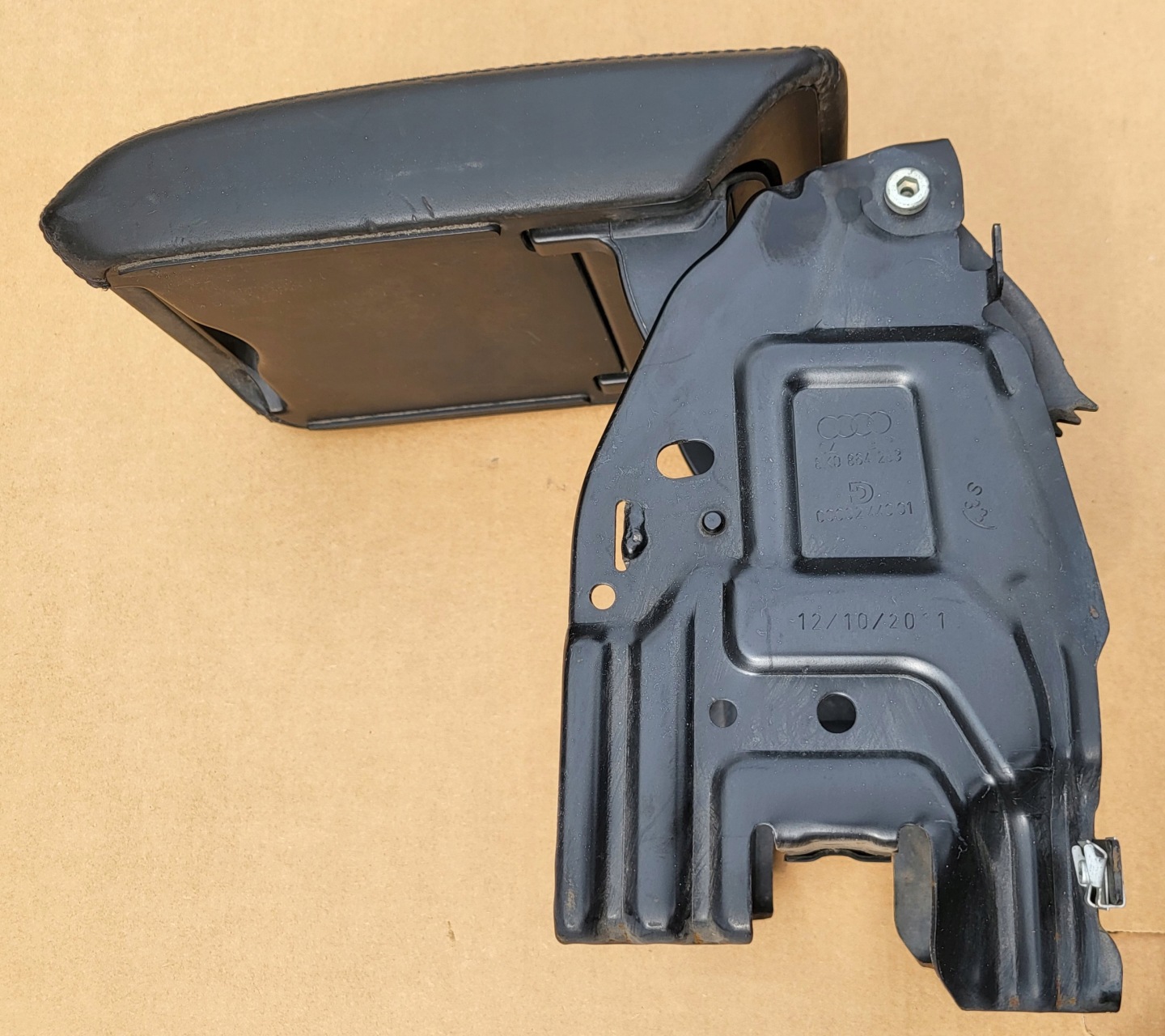 support armrest central AUDI A4 B8 8K A5 8T OE black leather