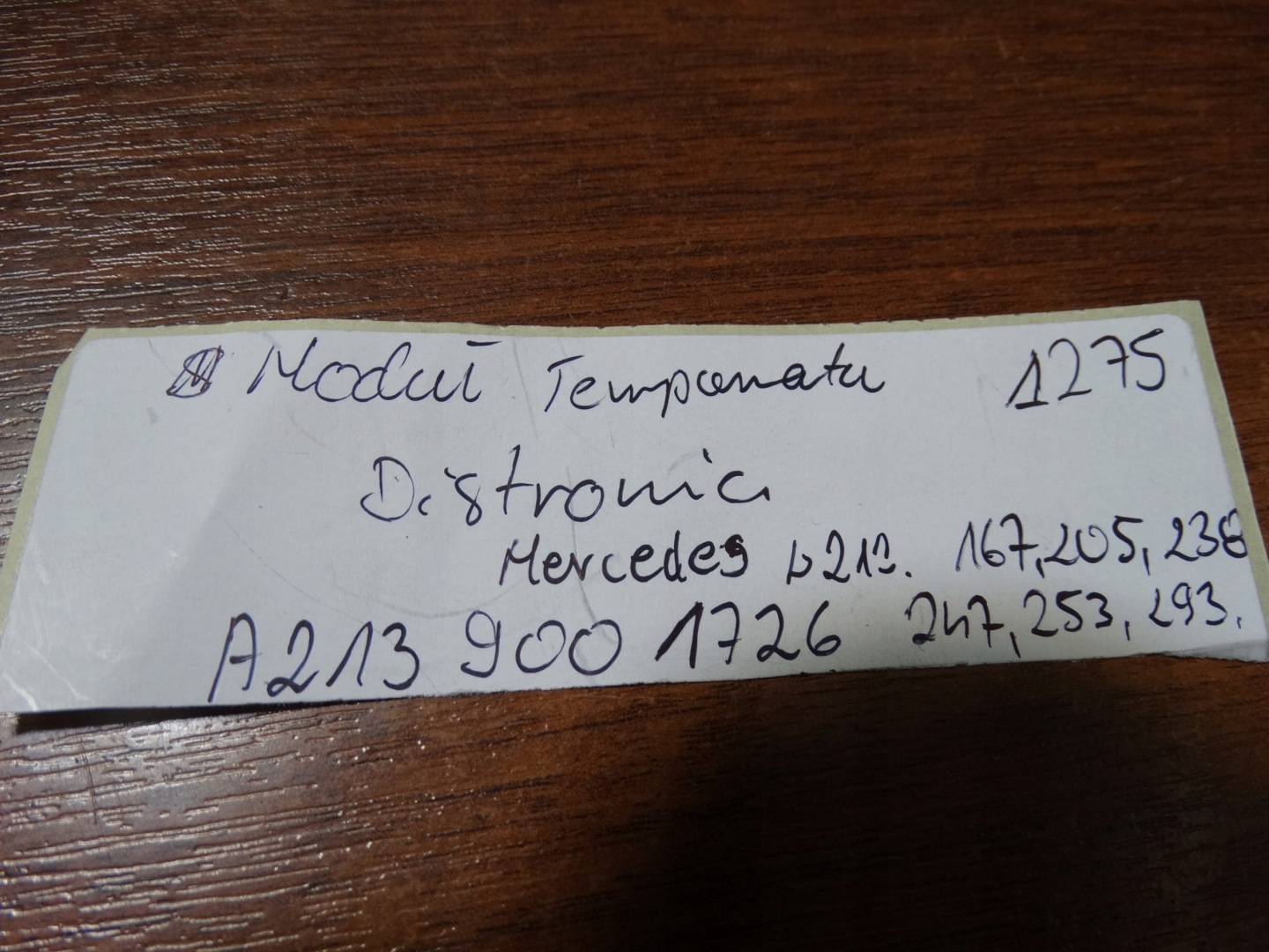 modulo TEMPOMATU DISTRONIC MERCEDES W213 W167 1 9