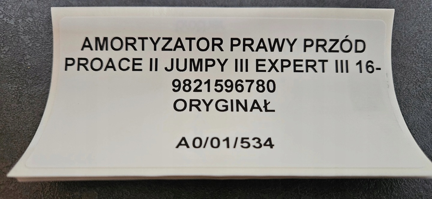 shock absorber right front PROACE II JUMPY III EXPERT