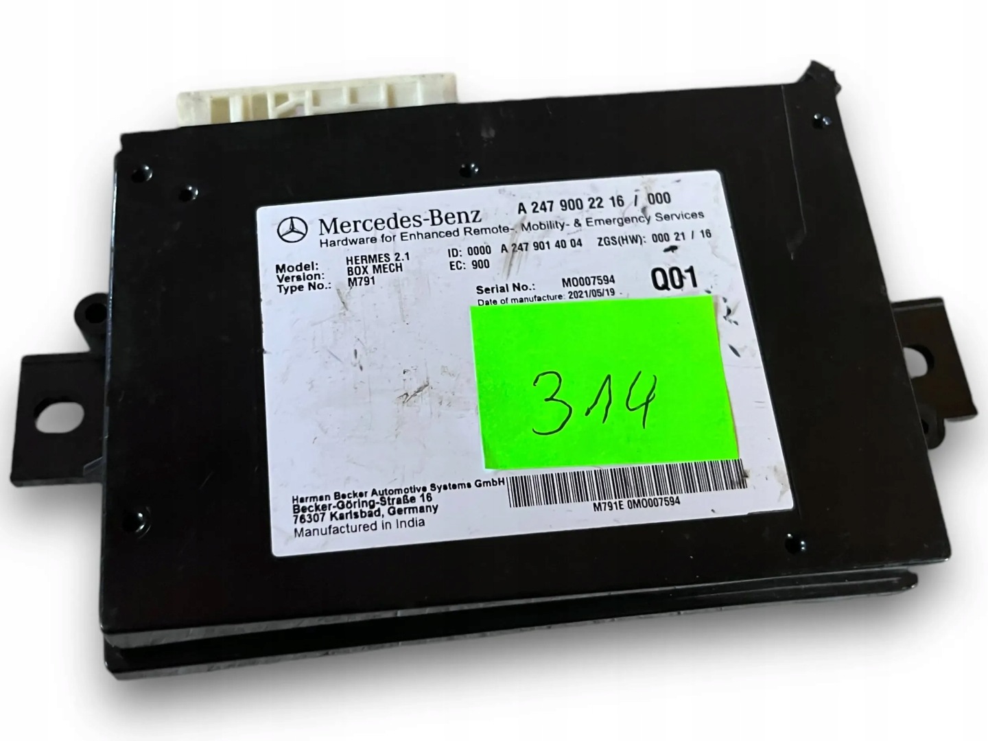 MERCEDES W247 control unit TELEMATIK 2479002216 @M