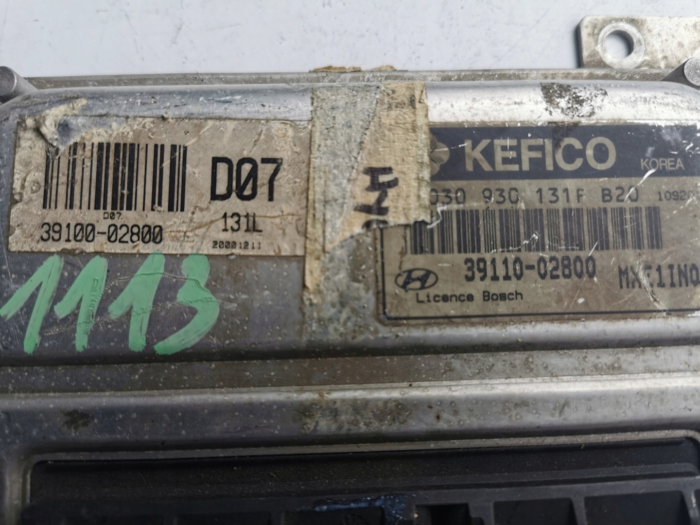 HYUNDAI ATOS 1.0B 39110-02800 9030930131F computer