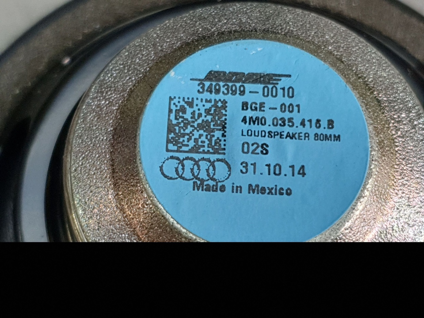Audi Q7 4M running board audio speakers amplifier bose 4M0035223