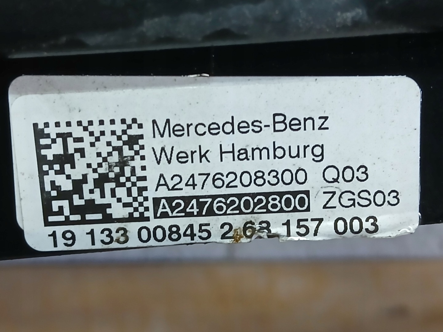 support panel for radiators MERCEDES B-KLASA W247 A2476208300 A2476223100