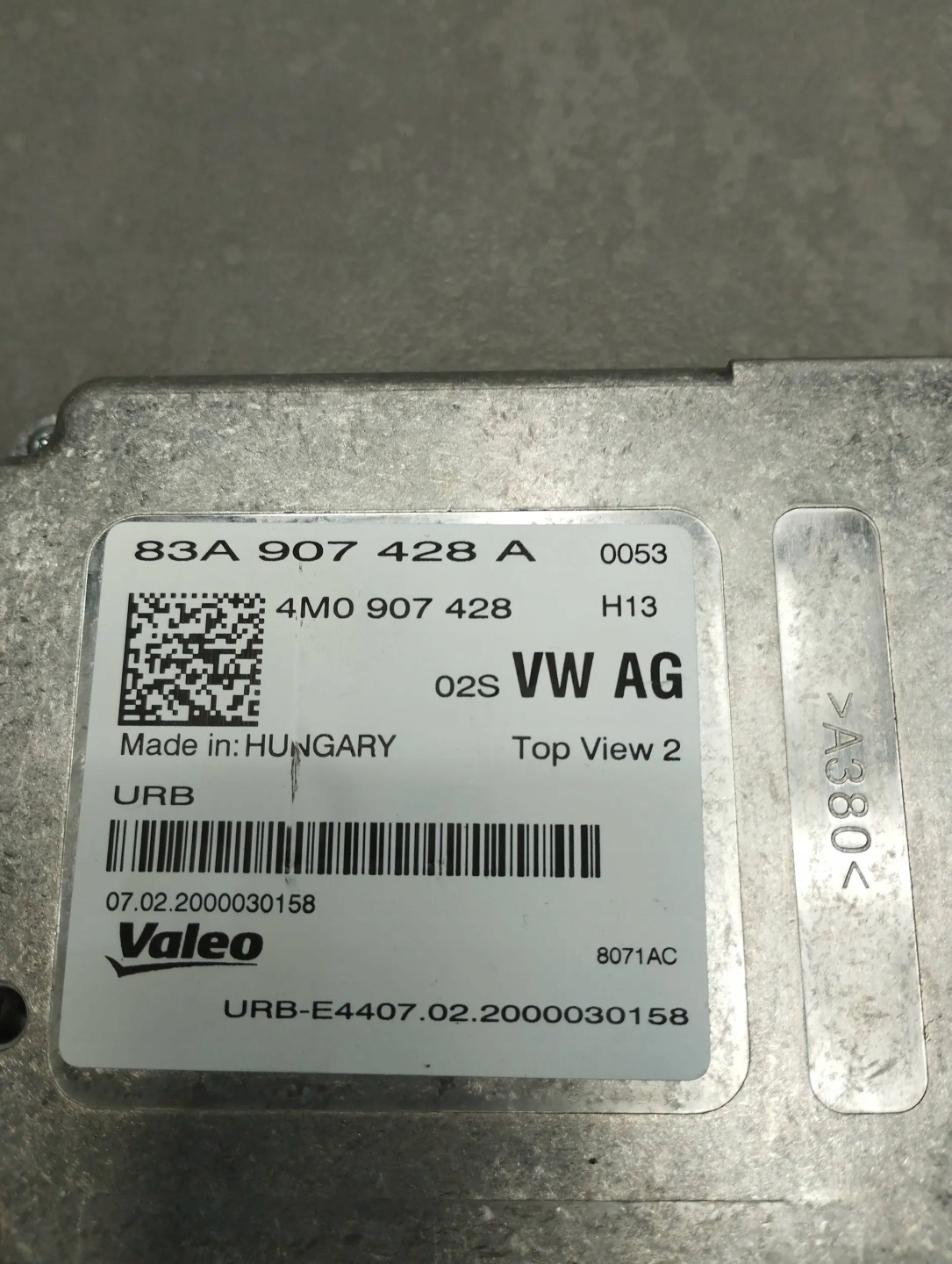 Audi Q3 F3 83A control unit module KAMERY 83A907428A