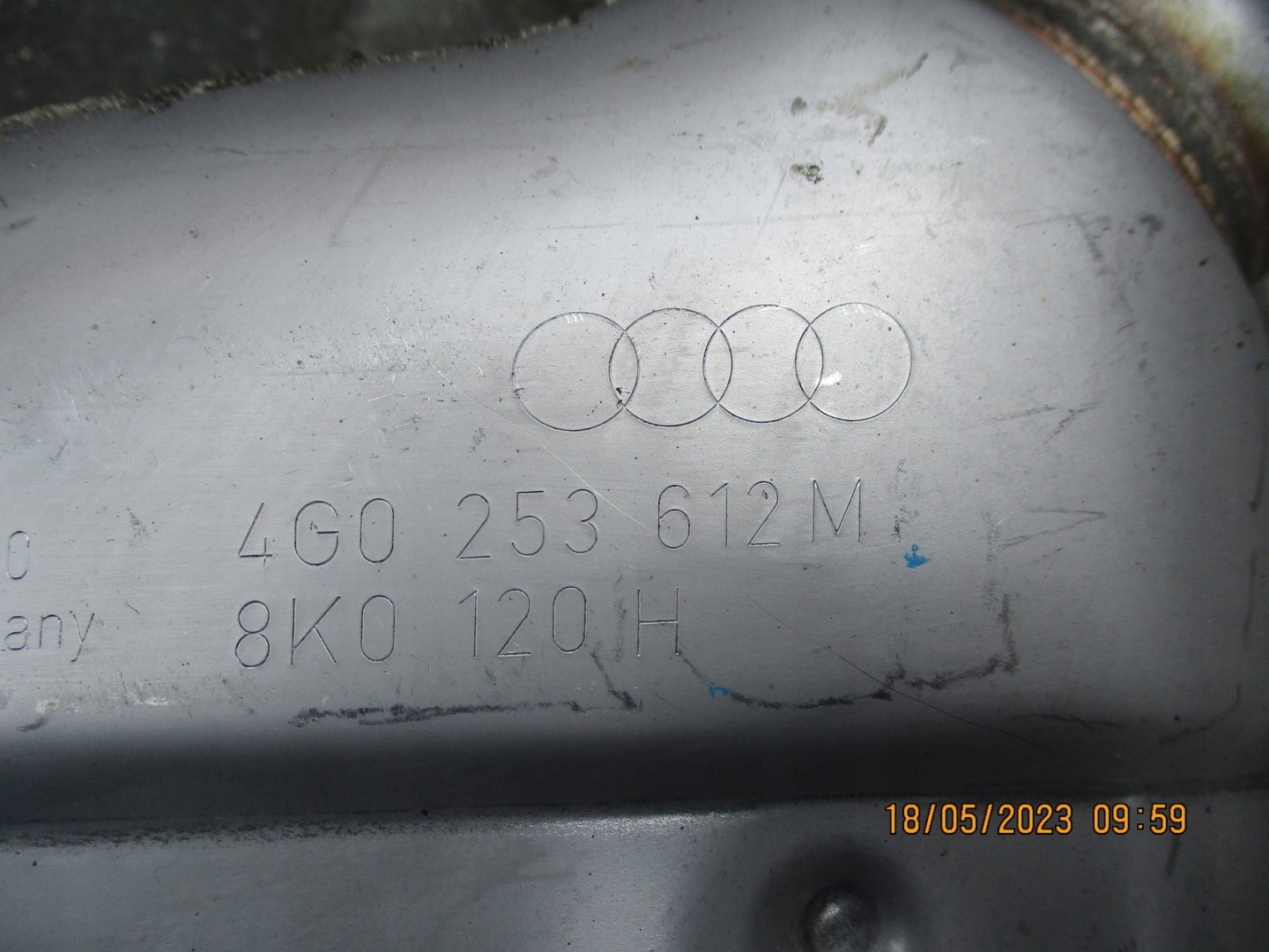 muffler, exhaust AUDI A6 4G0253612M
