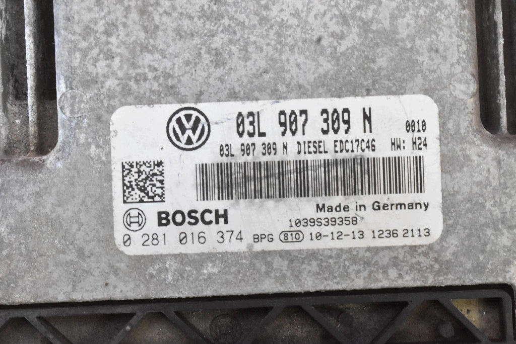 control unit computer of the engine 03L907309N VW PASSAT CC 2.0 TDI 140 KM 08-12
