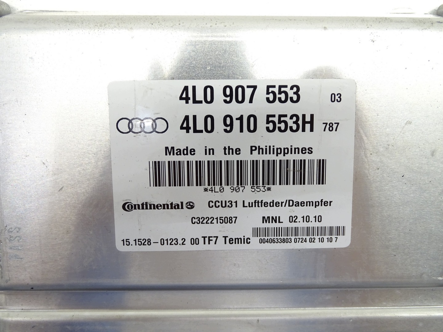 control unit module springing AUDI Q7 4L 4L0907553 4L0907553H