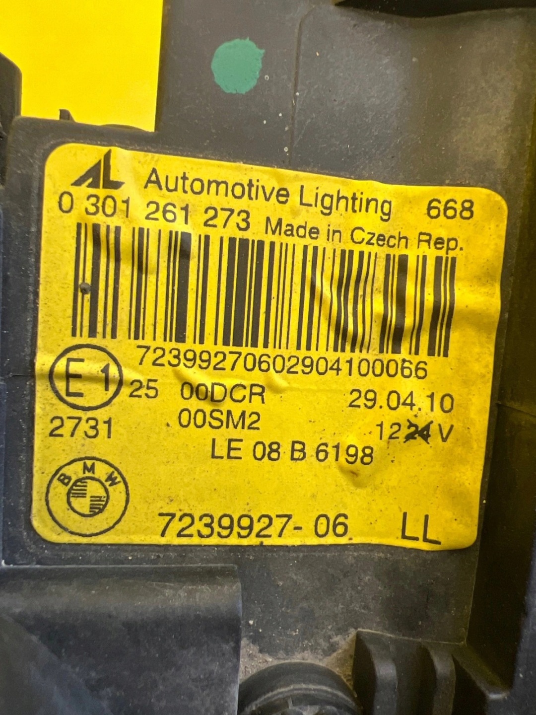 light left BMW 3 III E92 E93 Lift 07-10 Xenon 7239927-06