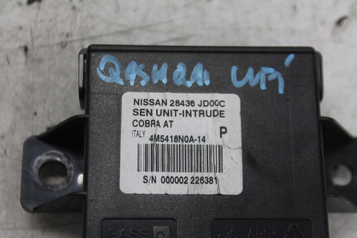 module alarm module control unit 28436JD00C QASHQAI J10 LIFT 09-13